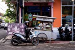 Kaki Lima or Five Legs street food vendor - Bali Street Photographer